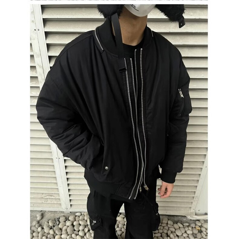 网图美潮boxy正肩cleanfit短款工装夹克棉服外套W1873/特P88,男装夹克,电商B350
