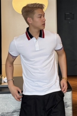 2025夏季新款撞色领高端短袖T恤翻领Polo衫2267-特P46，男装T恤，电商D342
