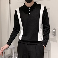 男士POLO衫毛衣青少年翻领针织衫潮流打底衫秋S804-P53，男装针织衫/毛衣，星座1109-3