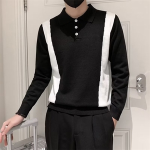 男士POLO衫毛衣青少年翻领针织衫潮流打底衫秋S804-P53图片