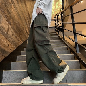机能工装裤男士设计感痞帅美式速干冲锋裤宽松降落伞兵裤B831/P42图片