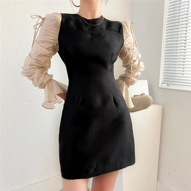 2022#春款 货号6203黑色，米杏S～XL，其它，序儿