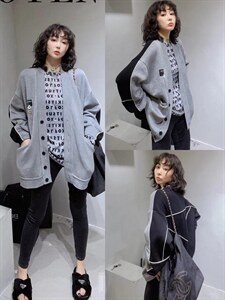 秋季新款 拼接款外套,其它,泡泡糖