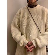 方块分割提花拼接毛衣通勤线衫休闲针织衫2025冬季品M7004，男装针织衫/毛衣，星座1116A（原606A-3）