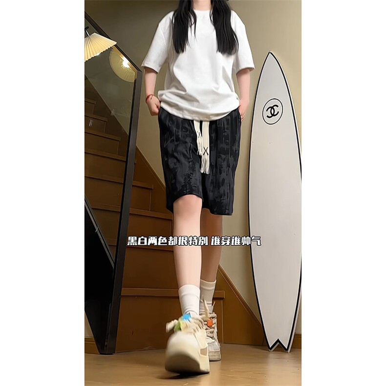 YK86055-P20聚酯纤维夏季新款灯芯绒扎染短裤男五分裤,男装休闲裤,电商A086-1