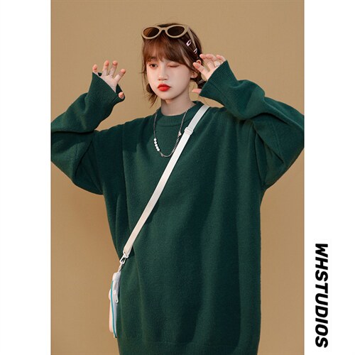 纯色圆领毛衣女跑量款 M01 P40图片