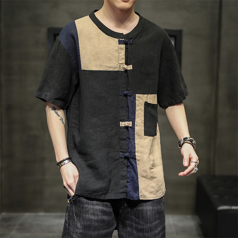风棉麻乞丐服T19-P55,男装衬衫,星座816A（原B366）