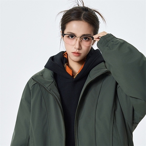 现货美式休闲加厚雪山棉衣夹克外套立领纯色三防户外工装棉服图片