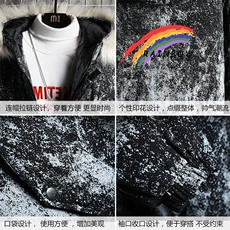 MC49064-P135日系潮衣男大码派克服男工装服外套袄网格，男装棉衣，电商A040A