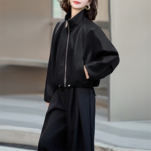 跑量安哥拉小皮衣外套女2024春秋新款高级感炸街小个子机车服夹克图片