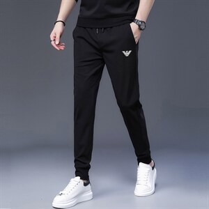 S8009钱塘2020-2中青年男士春秋薄款时尚休闲简约长款卫裤P69图片