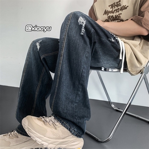 XZ616 夏季新款破洞牛仔裤休闲九分裤  TY904 P55控68图片