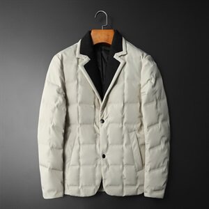 2021秋冬装新款高端西装羽绒服男厚款 钱塘3029-198025 平铺图片