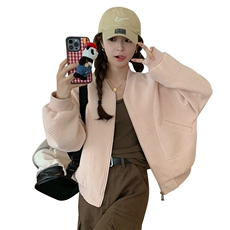 现货韩版宽松休闲百搭棒球服外套女春款2D075-(P135-K185)，女装短外套，2D075