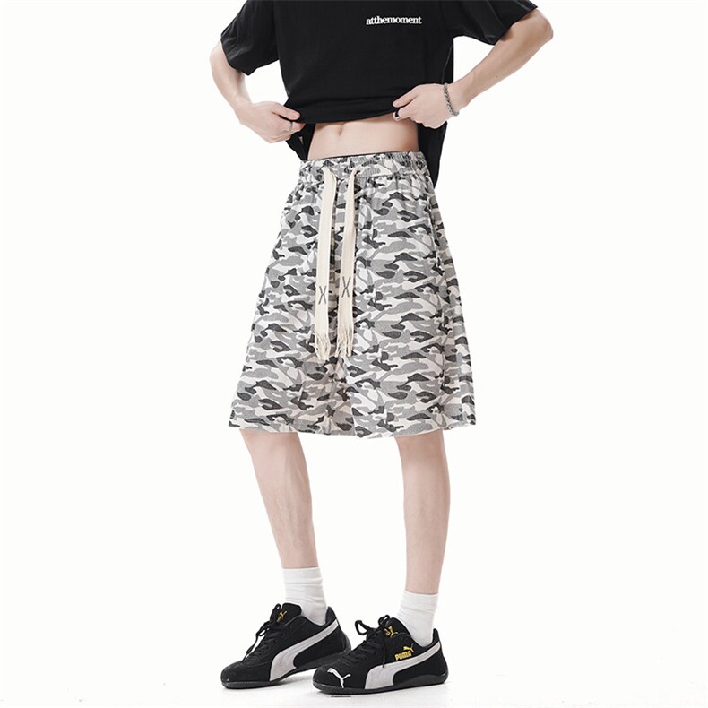 DK50001-P20短裤男女夏季新款休闲冰丝沙滩中裤宽松百搭五分裤,男装牛仔裤,电商A178