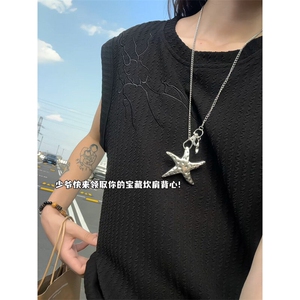 XZ809A/FFF02/特P24/控48 美式V领坎肩万针绣花背心T恤图片