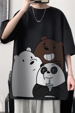 纯棉短袖t恤男大码半袖打底衫宽松体恤衫DX17277-P20大皂风，男装T恤，电商A040