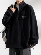 春季现货宽松套头半高领卫衣男DSA157B-W5860-P48，男装卫衣，电商A157B