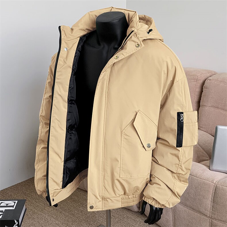棉服男冬季新款港风宽松连帽棉衣MF9006-P90图片