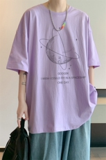 已注册/夏季内景日系青年短袖T恤男潮重磅宽松打底衫DT00494/P25，男装T恤，电商B316