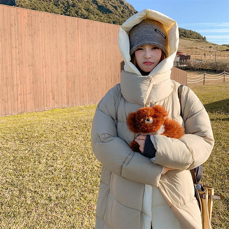 棉被款白鸭绒2024年冬季时尚潮流假两件羽绒服,女装羽绒服,橙子家