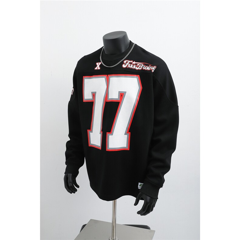 1303B-BQ6601-P68108数据款美式休闲棒球服印花圆领卫衣，女装职业装，星座1303B