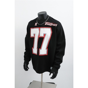 1303B-BQ6601-P68108 数据款美式休闲棒球服印花圆领卫衣,女装职业装,星座1303B