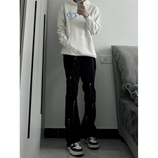 高街美式复古漆点泼墨牛仔裤嘻哈痞帅310A-4-NZ03JG，男装牛仔裤，星座310A-4