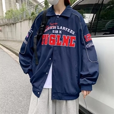 2023春秋季复古飞行员夹克外套韩版宽松美式男上衣服JK0068-P58，男装夹克，星座308B-1
