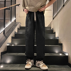 工装裤男潮牌高街束脚韩版潮流宽松男士痞帅春秋休闲裤子，男装休闲裤，电商A409-1