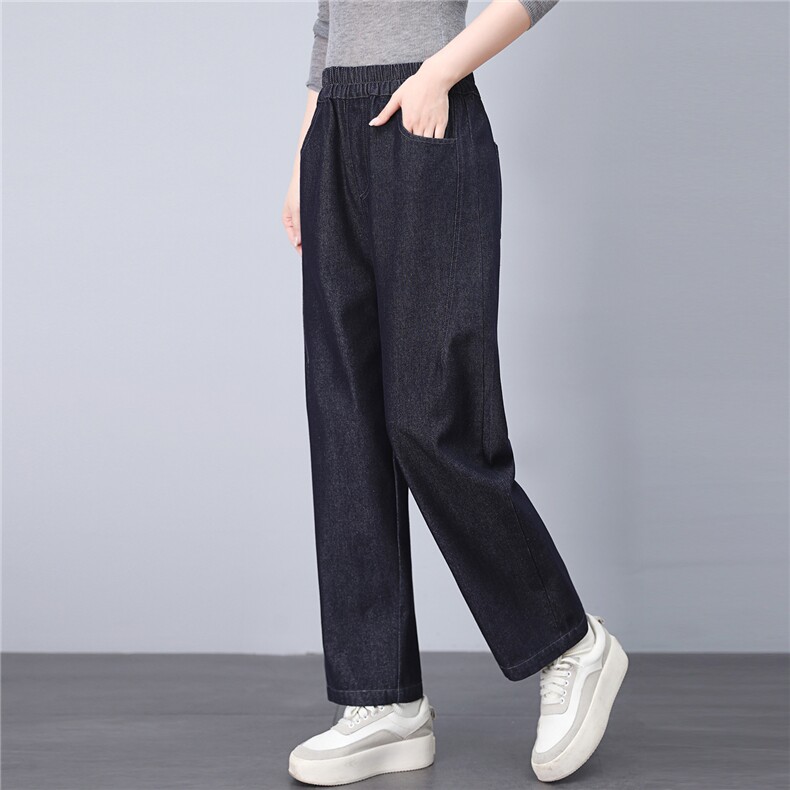 2025年秋季新款简约牛仔裤，女装牛仔裤，悦见她