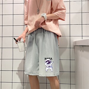 MK37225-P15 冰丝短裤男士大码宽松休闲五分裤男运动中裤图片