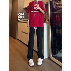 现货松紧腰冰丝修身拉链西裤休闲裤男K701-K702-K703-P45控68，男装休闲裤，星座205