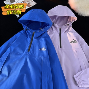 冬新户外单板双板防水滑雪服男加绒内里中性风套头外套M79-P120