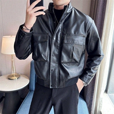新款皮衣皮夹克PU夹克309B-2322-P80，男装皮衣，星座1409-3