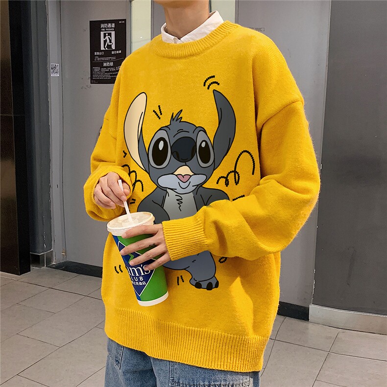 1港风圆领中性情侣潮流大码M-5XL印花加厚毛衣男7750P55加绒P70,男装针织衫/毛衣,星座226-2