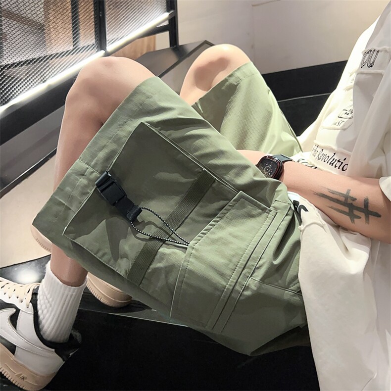 高品夏季工装短裤男纯色宽松大码运动五分裤DSA157B-D613-特P37,男装牛仔裤,电商A157B