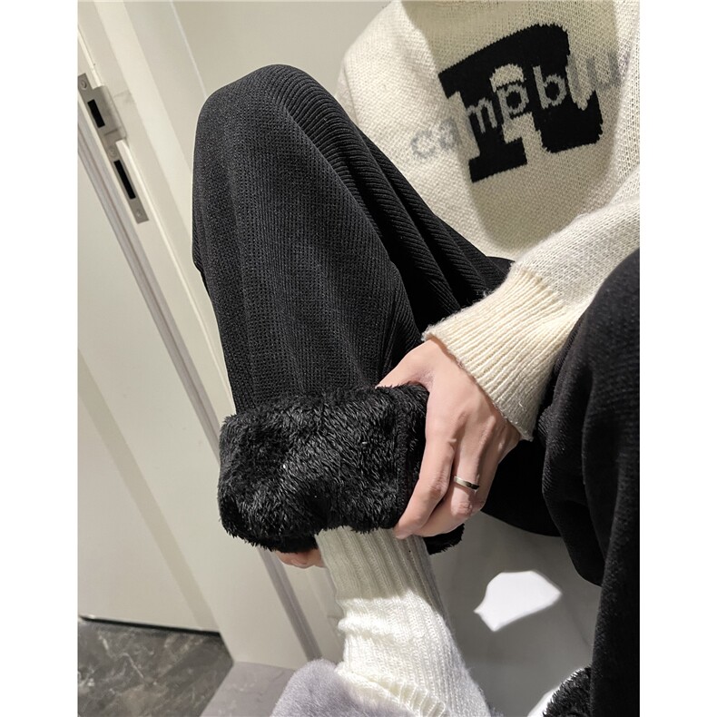 【现货M-5XL】XZ612-K8535-P60欧棉绒羊羔绒加厚雪尼尔灯芯绒裤,男装休闲裤,星座612