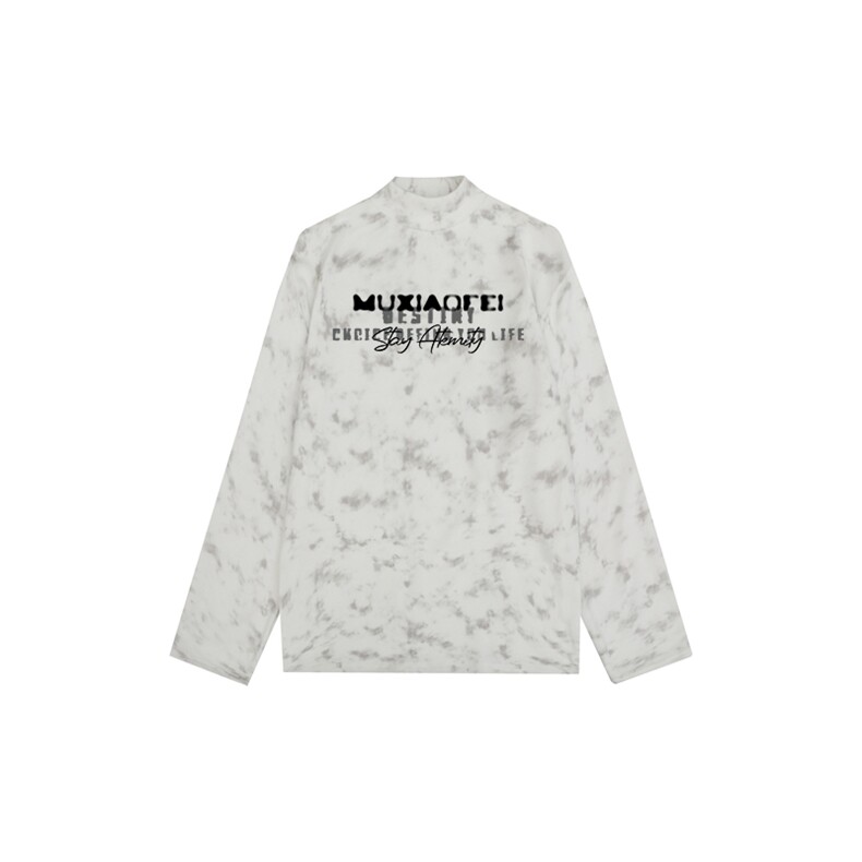 260克重磅扎染德绒半高领打底衫【有货】HD019-DR25236RB-P25图片