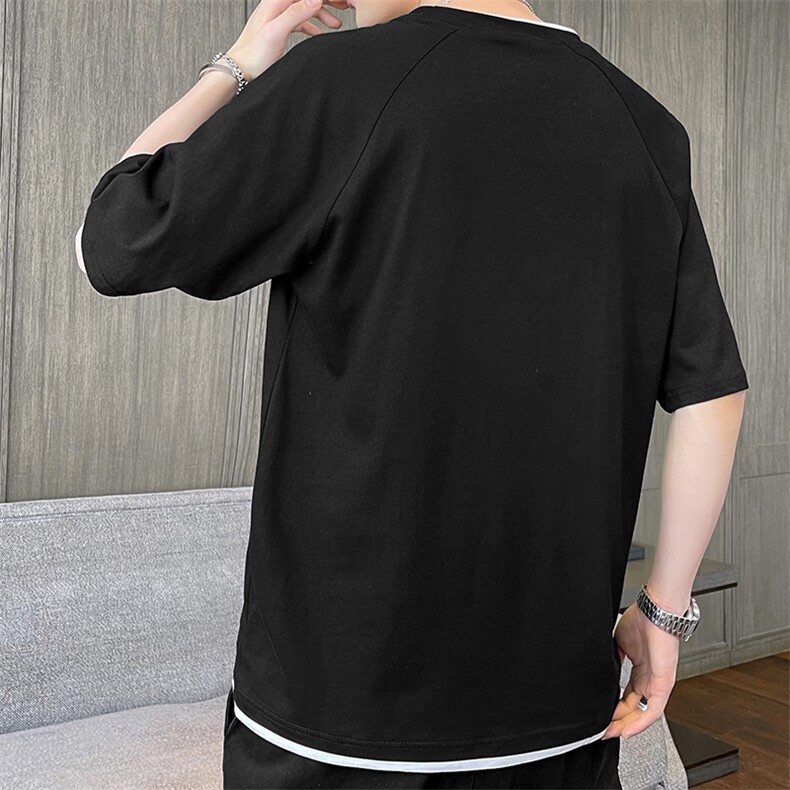 短袖t恤店主风男士圆领潮流体桖夏季衣服TC3011-P25图片