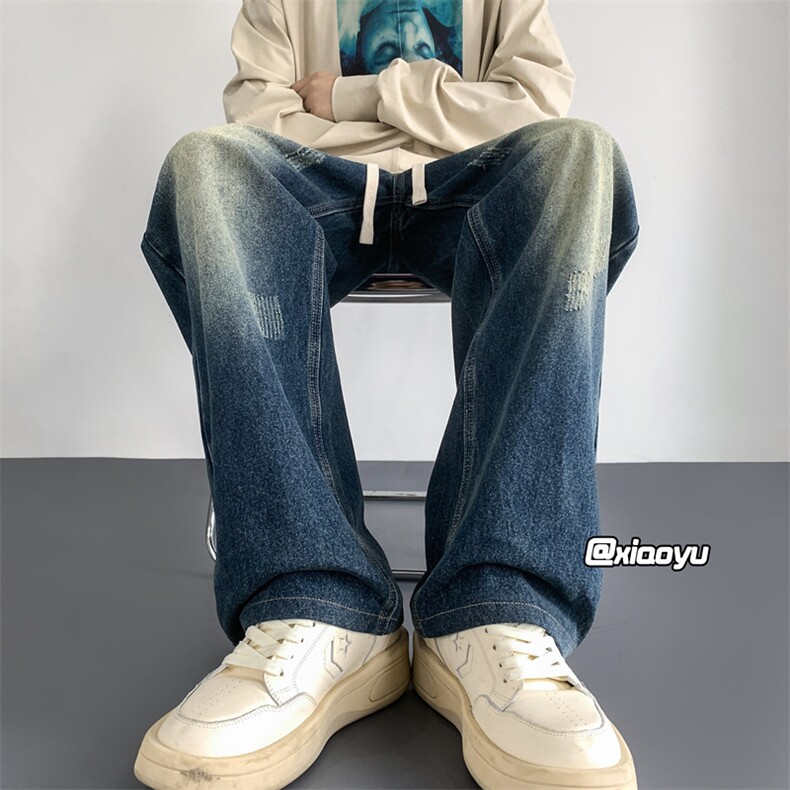 XZ616秋季新款宽松百搭休闲牛仔裤TY931P55控68,男装牛仔裤,星座512A（原616）