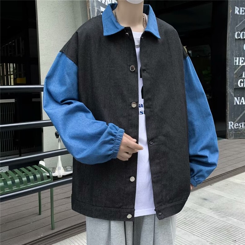 秋季青春流行男夹克文艺潮牛仔外套LS97P48,男装夹克,星座1116-2