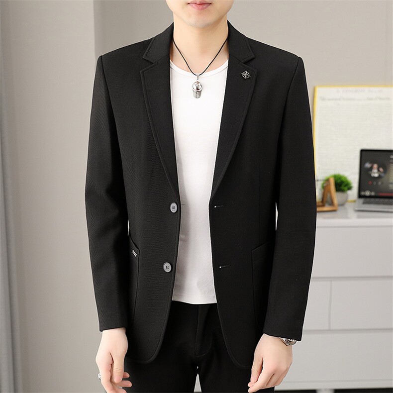 X815-P1152025休闲西服男士春秋款针织时尚潮流中青年单西,男装西服,星座507A（原星座306B-2）