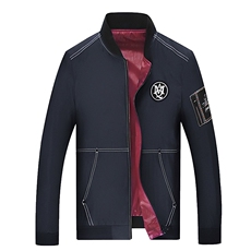 2021春秋装男士夹克衫加肥大码两面穿商务夹克外套L-8XL18006P115，男装夹克，星座802