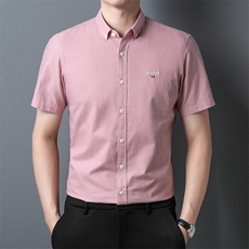 新款男装中年翻领POLO衫短袖上衣日常休闲宽松潮流衬衫PL2359-P65，男装衬衫，星座1105-3