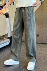 B340K675P70108店主风小伙风春季新款痞帅直筒休闲裤卫裤，男装休闲裤，电商B340