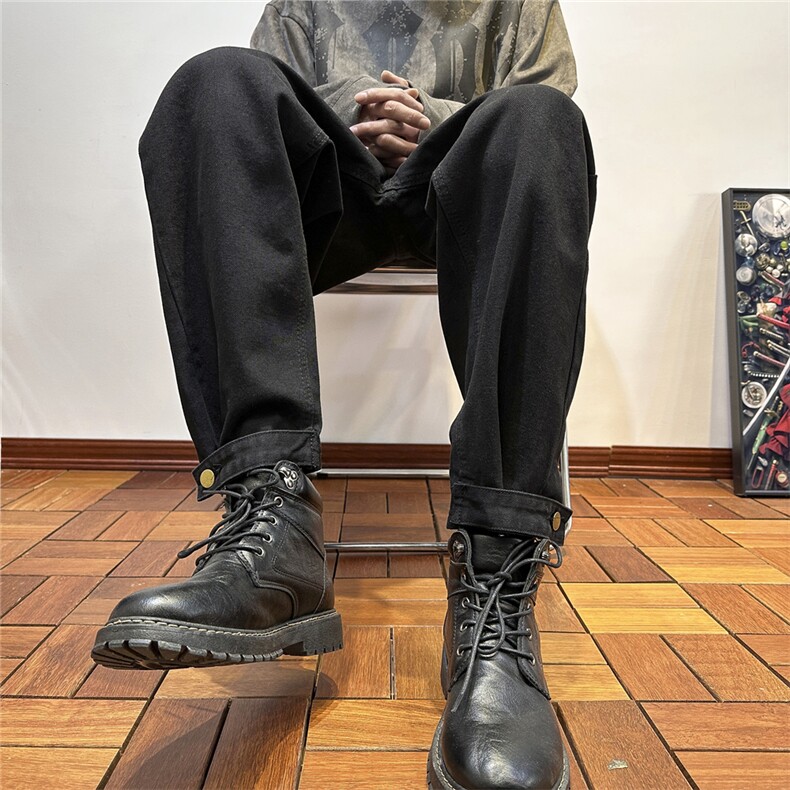 k1050-p45-控68现货oversize蓝色风牛仔裤拼接,男装牛仔裤,星座116