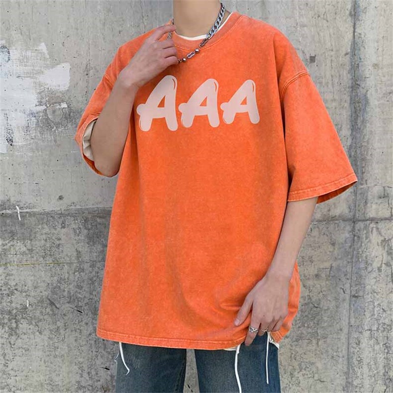 新款印花宽松版型短袖T恤A061-YJ6774-P40-控58,男装T恤,电商A061