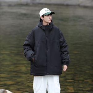 山系户外 拼色工装面包服时尚连帽保暖棉衣A247-MY560 特批85图片