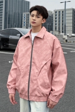 美式街头皮衣夹克男春季新款工装外套潮牌飞行夹克A436-1801-P75，男装夹克，电商A436